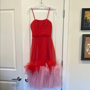 Red and pink nice dress